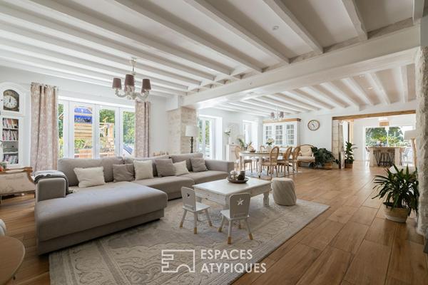 Maison charentaise rénovée avec piscine