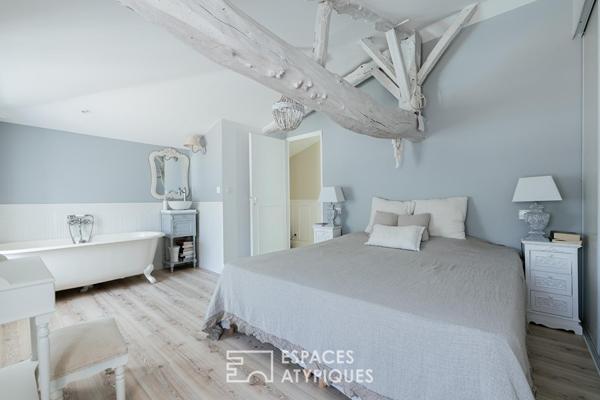Maison charentaise rénovée avec piscine