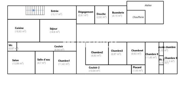 Immeuble 16 pièces - 270 m²