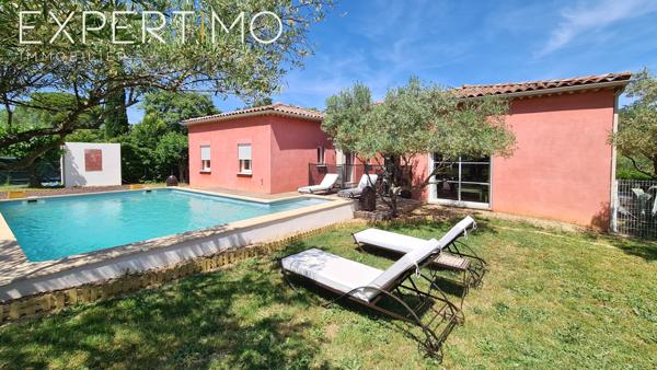 Bagard (30140) Maison de plain pied contemporaine - 144 m² habitable avec piscine