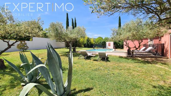 Bagard (30140) Maison de plain pied contemporaine - 144 m² habitable avec piscine