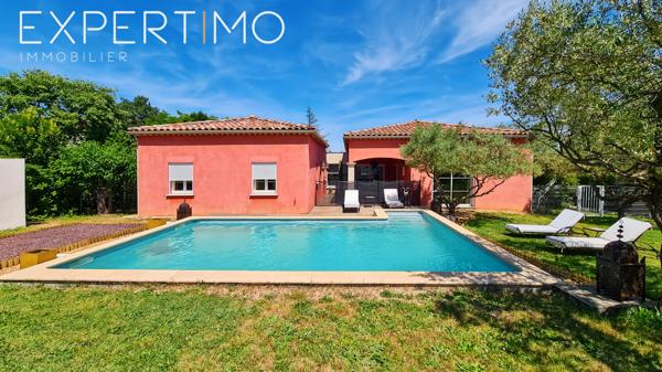 Bagard (30140) Maison de plain pied contemporaine - 144 m² habitable avec piscine