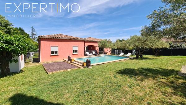 Bagard (30140) Maison de plain pied contemporaine - 144 m² habitable avec piscine