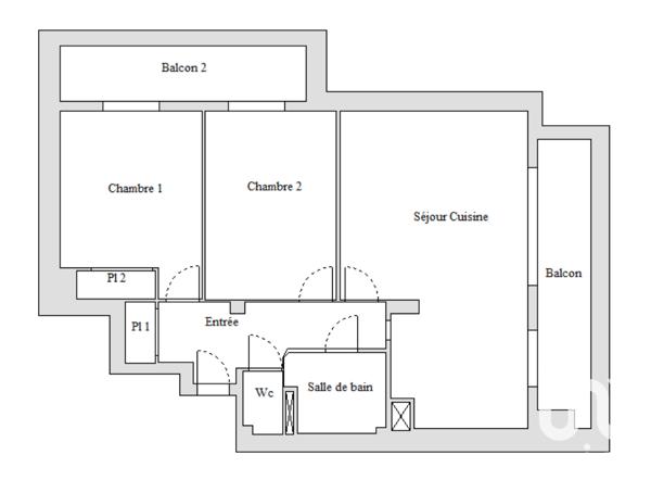 Appartement à vendre 3 pièces 58 m² Montpellier