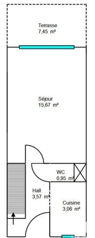 Appartement à vendre 2 pièces 47 m² Vence