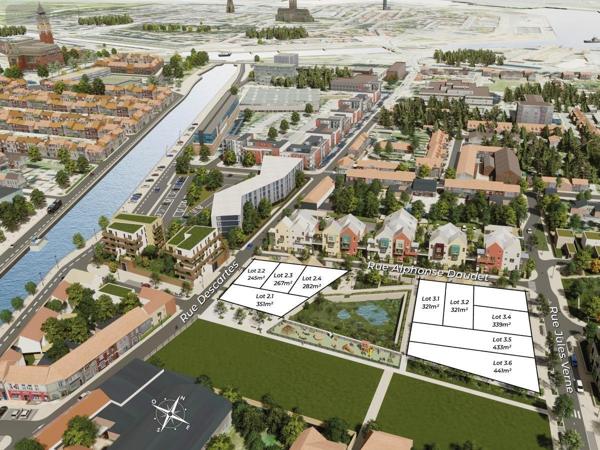 Terrain à Batir à vendre à Calais dans le Pas-de-Calais (62100), ref : 62098-2208