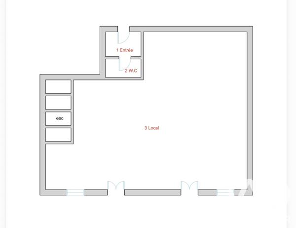 Murs commerciaux  à vendre 82 m² Courbevoie