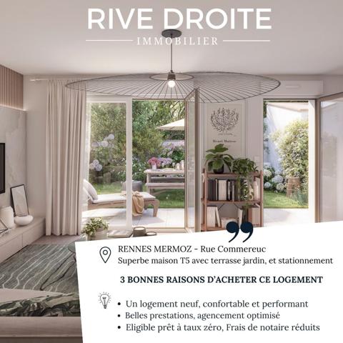 RENNES / ST JACQUES / Bd Jean Mermoz - Maison 3 CHAMBRES