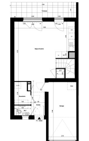 RENNES / ST JACQUES / Bd Jean Mermoz - Maison 3 CHAMBRES
