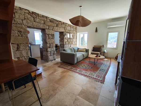 MAISON DE VILLAGE OLMETO AVEC VUE MER