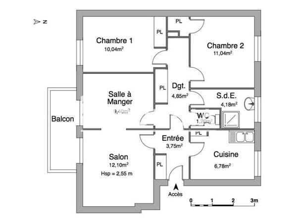 Location Appartement 4 pièces 63.4 m² - AVENUE DES ECOLES Gardanne 13120