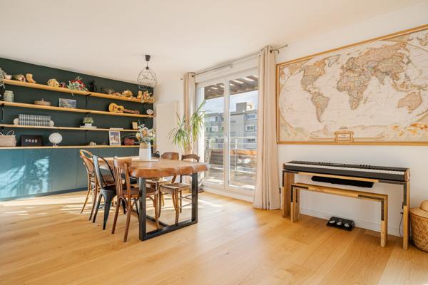 Appartement meublé en dernier étage avec terrasses