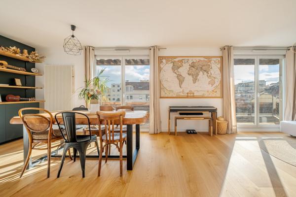 Appartement meublé en dernier étage avec terrasses