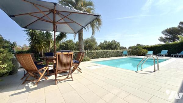 Saint-Aygulf – Villa avec piscine, vue mer et vie à pied