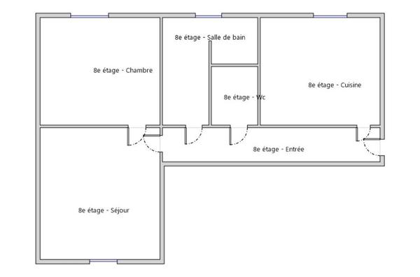 Lumineux 2 pièces - Butte aux Cailles