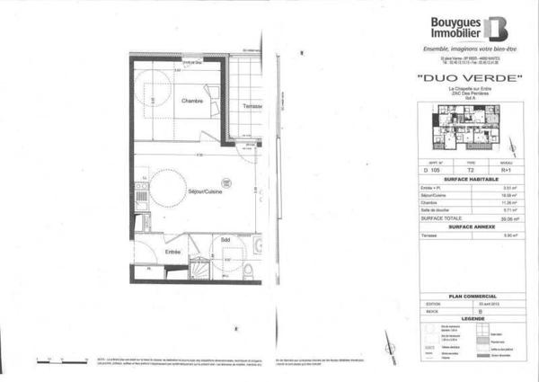Appartement 2 pièces - 44240 La Chapelle-sur-Erdre