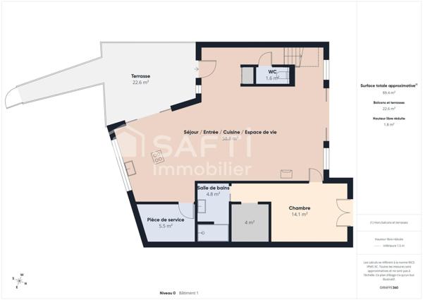 Maison familiale avec piscine à Pessac de 147 m2 -  4 chambres  – Terrain 533 m²