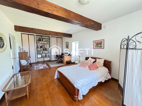 Maison de maître avec gîte et piscine dans grand parc