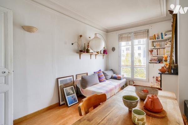 Paris 20, Gambetta : appartement 2 pièces 33.60 m2 + parking