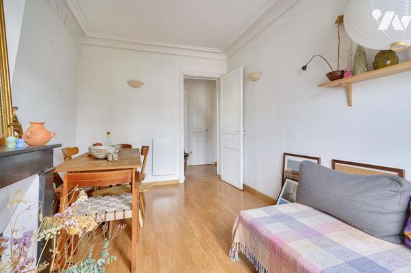 Paris 20, Gambetta : appartement 2 pièces 33.60 m2 + parking