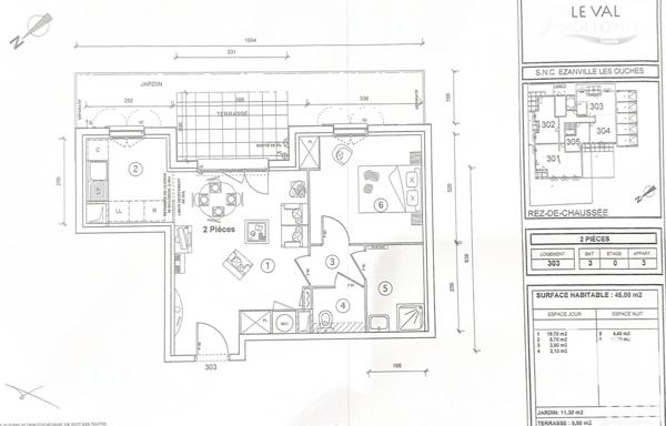 Appartement à vendre 2 pièces 44 m² Ézanville