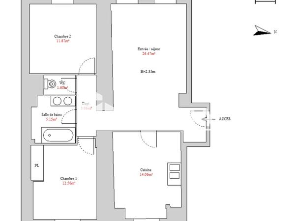 Location Appartement 3 pièces 74.77 m² - 34 ECHERY Sainte-marie-aux-mines 68160
