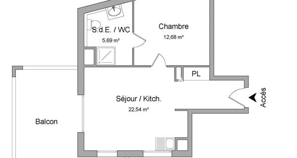 Location Appartement 2 pièces 40.91 m² - Vénissieux 69200
