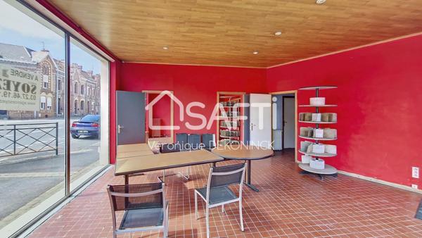 Immeuble de rapport de 189m² avec 2 appartements, un local commercial et une dépendance de 60m² sur 2 étages