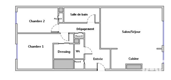 Appartement à vendre 3 pièces 64 m² Chennevières-sur-Marne