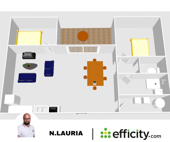 Appartement 3 pièces - 75 m²