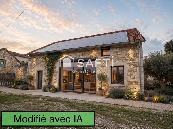 Maison et grange à réhabiliter.