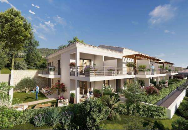 BASTELICACCIA (Corse) A vendre appartement 1 pièce 23,58m2 + terrasse 7,21m2 vue mer