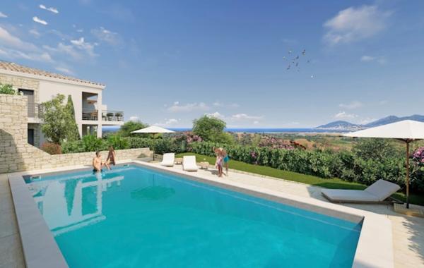 BASTELICACCIA (Corse) A vendre appartement 1 pièce 23,58m2 + terrasse 7,21m2 vue mer