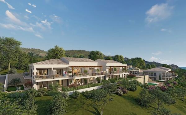 BASTELICACCIA (Corse) A vendre appartement 1 pièce 23,58m2 + terrasse 7,21m2 vue mer