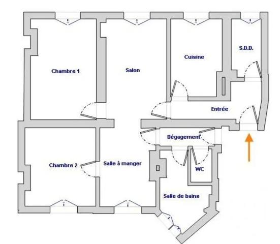 Appartement F4 à vendre  4 pièces - 71,52 m 2   PARIS  - 75015