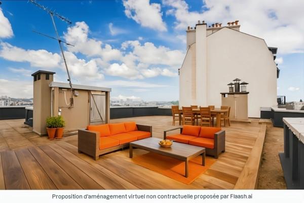 BOURG LA REINE - 6P - 141,18 M² - PROCHE CENTRE VILLE - DERNIER ETAGE - TERRASSE 130 M² ENV. - CAVE - PARKING