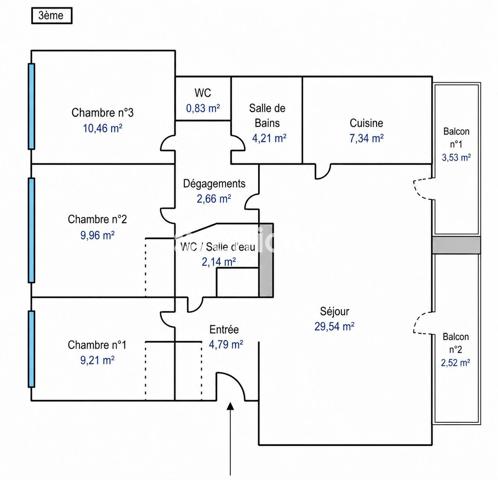 Appartement
         4 pièces
        - 81 m² Bien prestige 949 000 € *