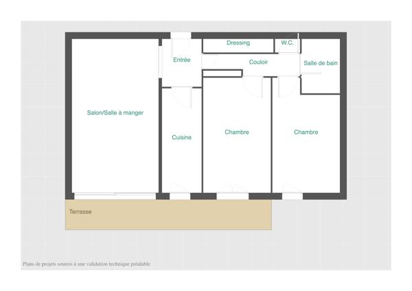 Appartement
         3 pièces
        - 77 m² 542 000 € *