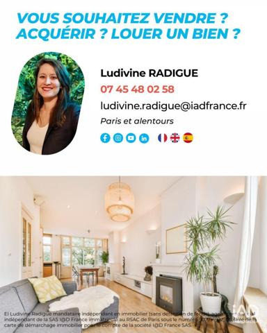 Location studio 21 m² Paris 20