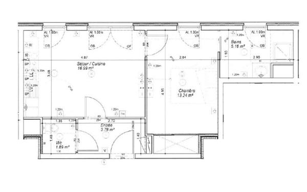 Appartement LINGOLSHEIM 41.27 m²