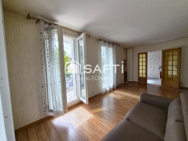 Appartement 3 pièces de 65 m² avec balcons, box fermé et cave – À seulement 5 minutes de la gare
