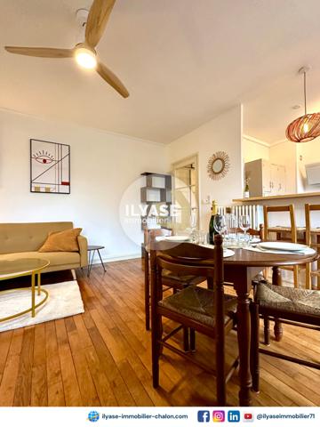 Chalon-sur-Saône (71100) Appartement T2 meublé | 51 m² | Tout équipé
