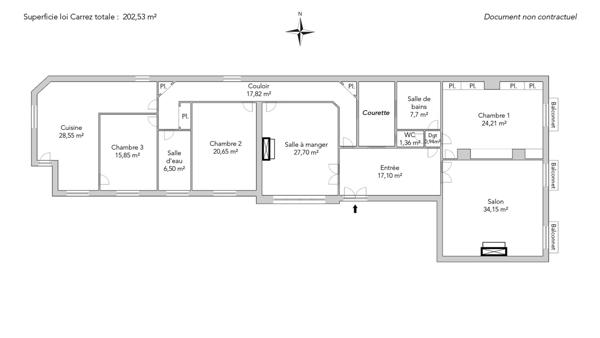 Appartement Paris 16e - MUETTE / OCDE