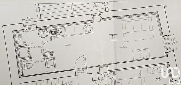 Appartement 1 pièce de 28 m² à Issoire (63500)