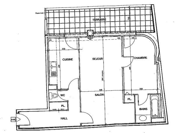 Appartement T2 59m² à Nantes Centre-Ville