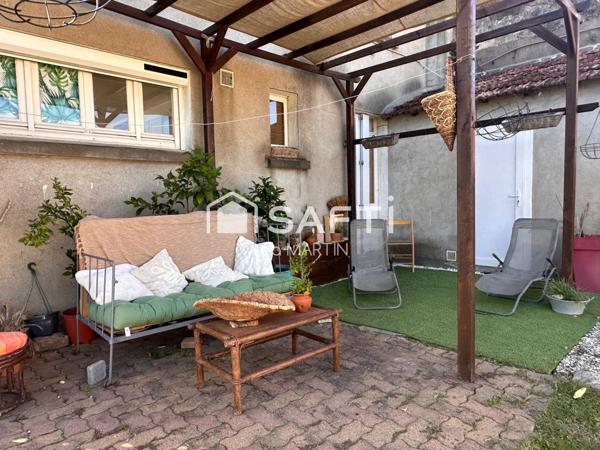 Maison 115m2 - 4 chambres - Jardin et atelier