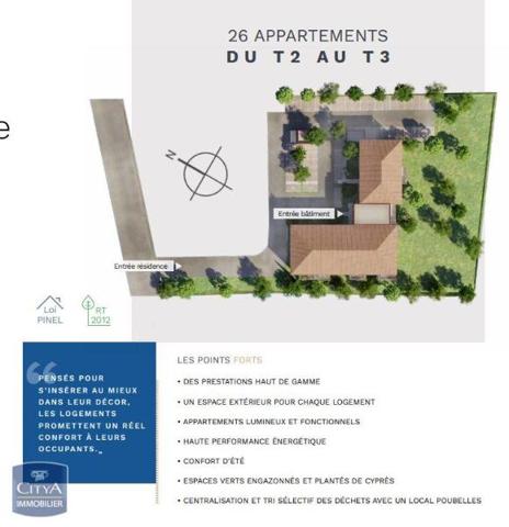 Appartement à louer 2 pièces 47.86m²