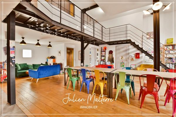 SAINT ETIENNE (42) - Exceptionnel LOFT de 165 m² avec 5 chambres et garage