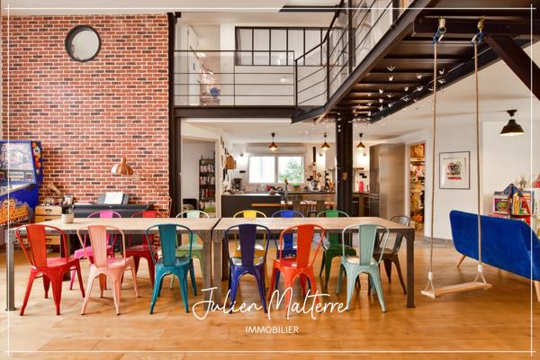 SAINT ETIENNE (42) - Exceptionnel LOFT de 165 m² avec 5 chambres et garage
