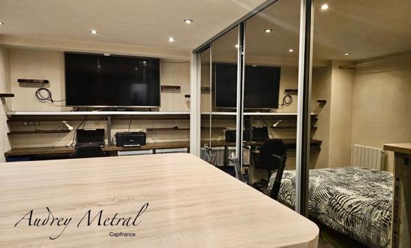 Appartement à vendre à AIX LES BAINS (73) composé de 3 studios, d'une salle commune et accès à la piscine.